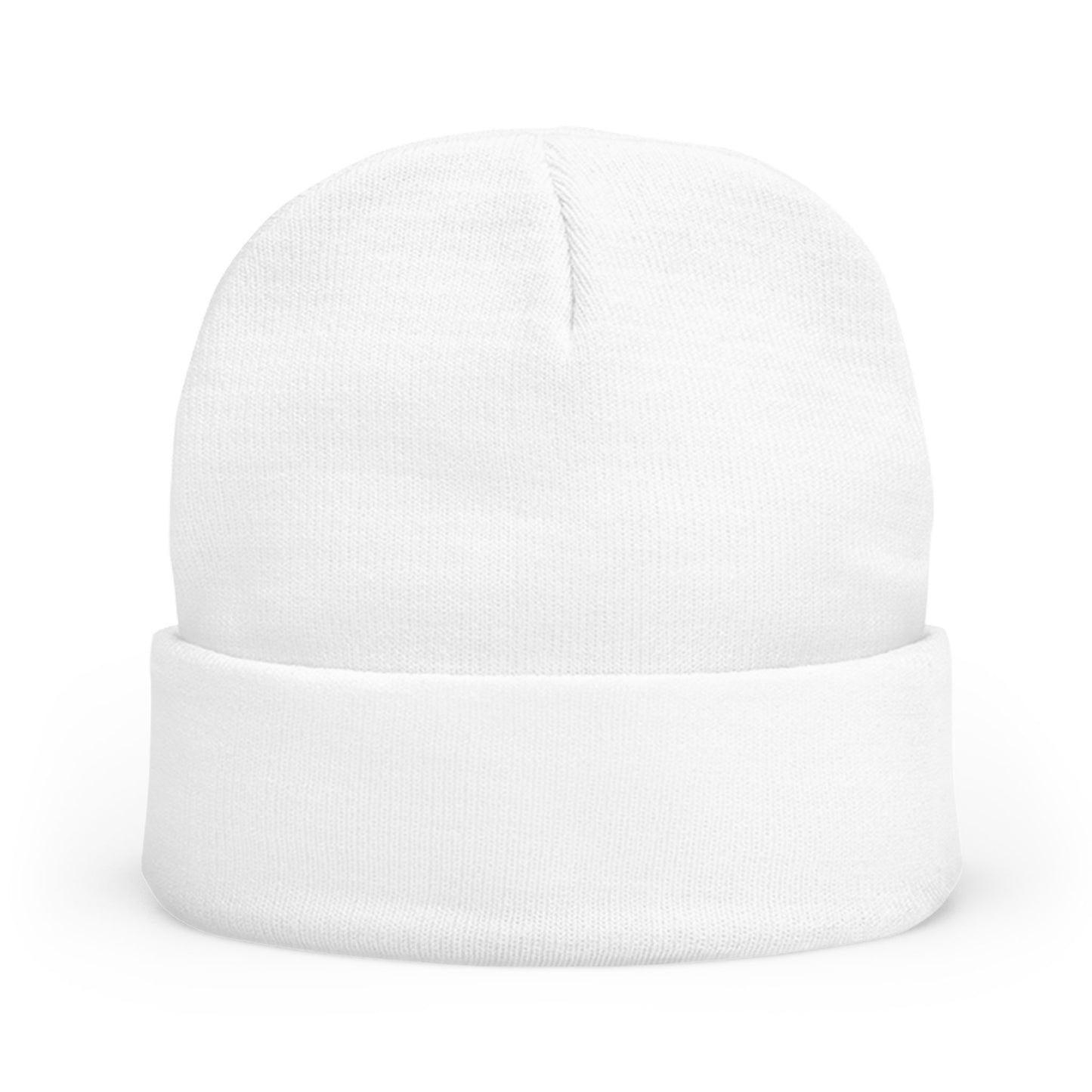 Embroidered 'BUKSPN' Knit Beanie — Minimal Logo Winter Hat