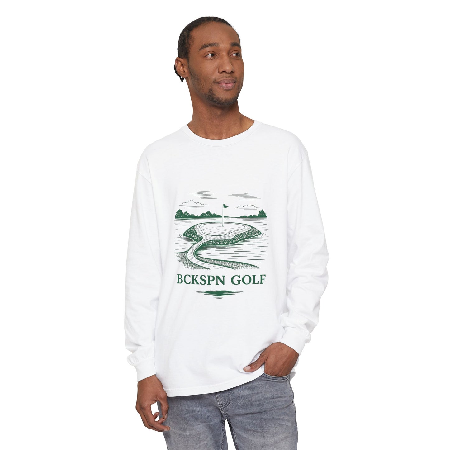 Unisex Golf Long Sleeve T-Shirt, Casual Golf Tee, Sports Apparel, Gift for Golf Lovers, Everyday Fashion, Comfortable Layering